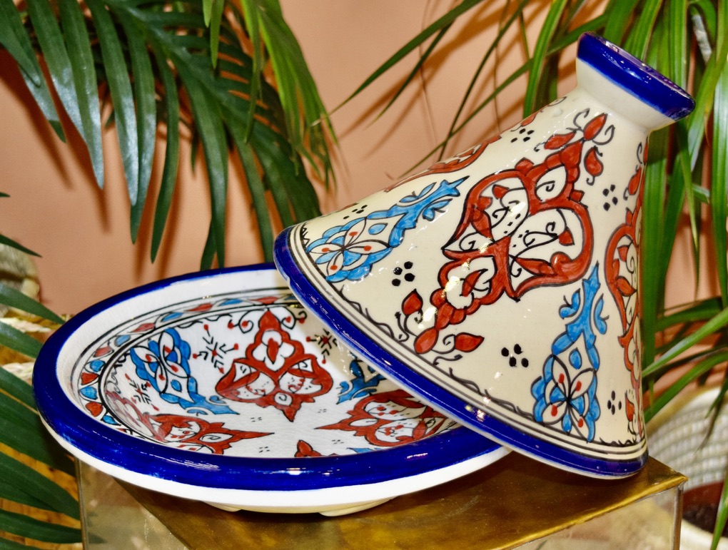 Plat tajine en céramique de Fès - Oriental Chic